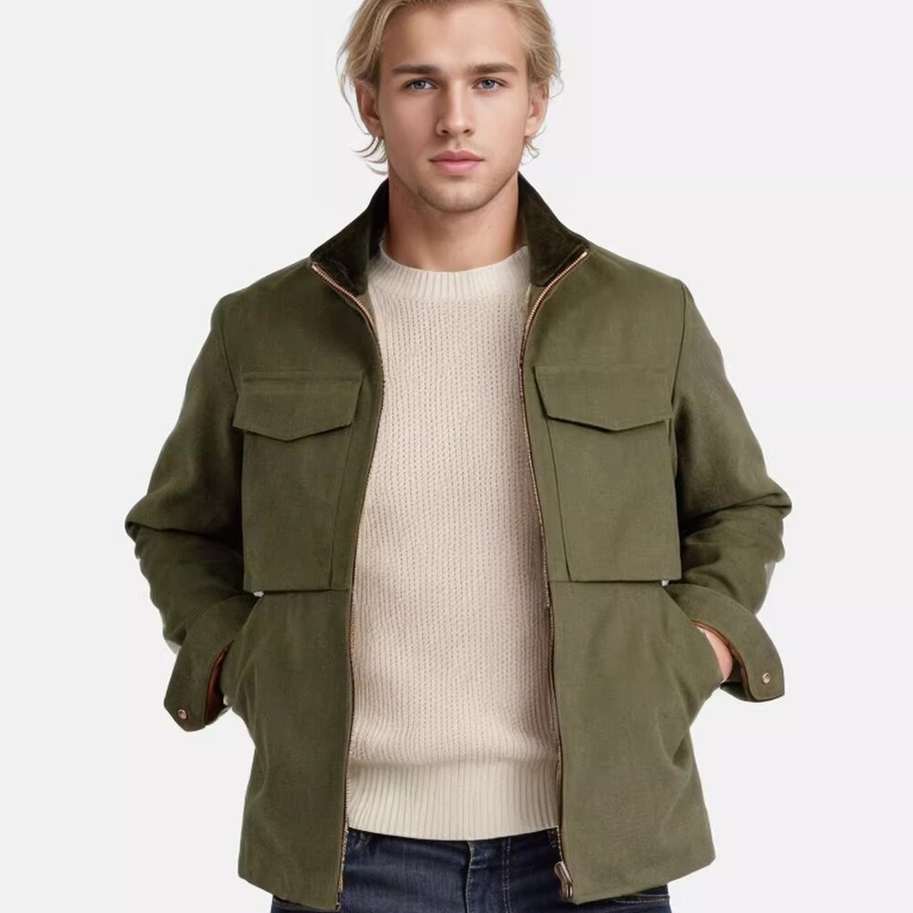 Simple jacket collage with a stylish urban Korean style jacket